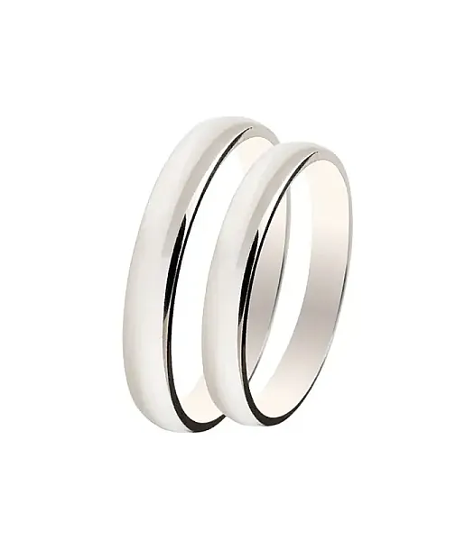 Λευκόχρυσες Βέρες Γάμου Κ9 SL05