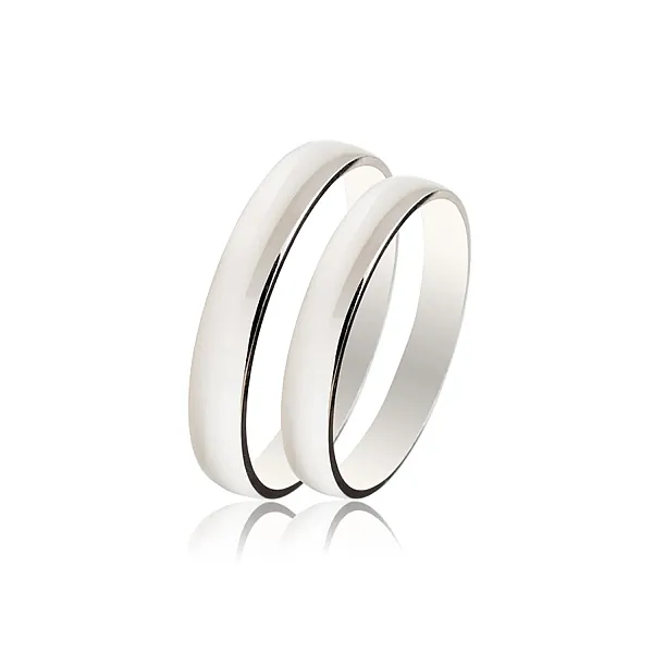 Λευκόχρυσες Βέρες Γάμου Κ9 SL06