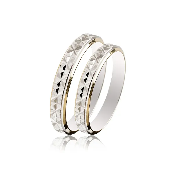 Λευκόχρυσές Βέρες Γάμου Κ9 SL11