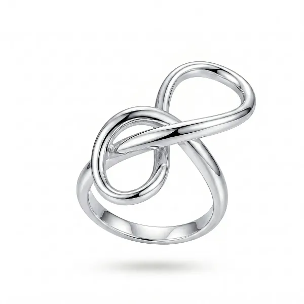 Δαχτυλίδι Stainless Steel "Infinity Knot" με Minimal Σχέδιο ST-0116