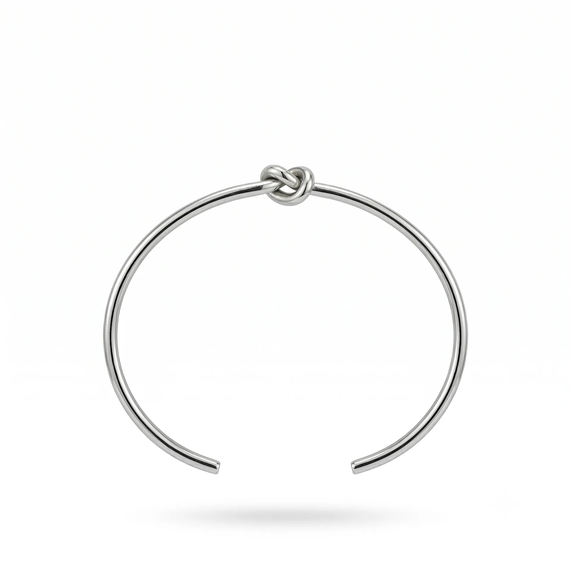 Χειροπέδα Stainless Steel "Love Knot" με Minimal Κόμπο