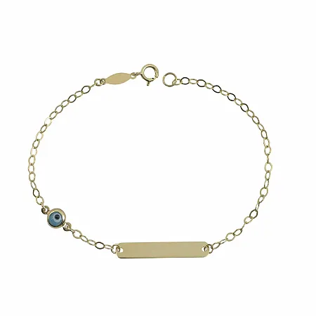 Χρυσή Παιδική Ταυτότητα Κ9 Με Ματάκι